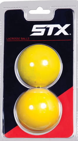 STX 2 PACK LACROSSE BALL YELLOW